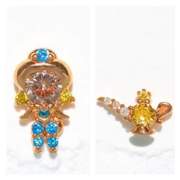 Disney Other - Disney Aladdin Jasmine and Genie lamp Earrings